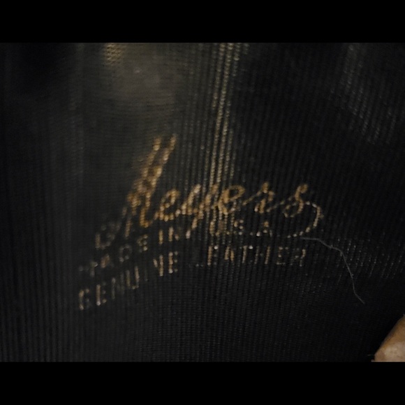 Leather Black Zip Top Camera Bag/ with side zipper - Picture 3 of 7